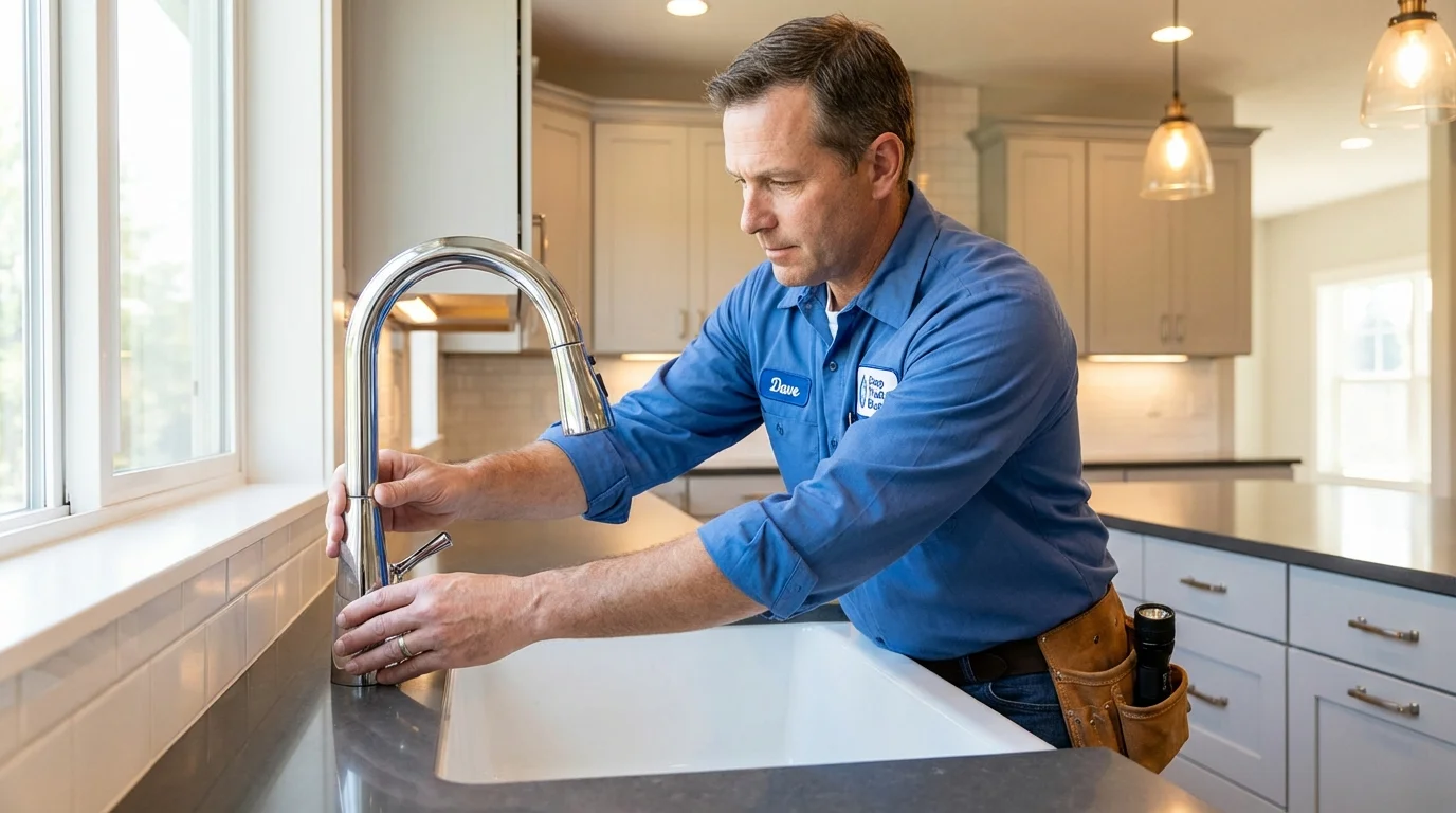 Kitchen faucet installation by Johns Plumbing LLC in Port Richey
